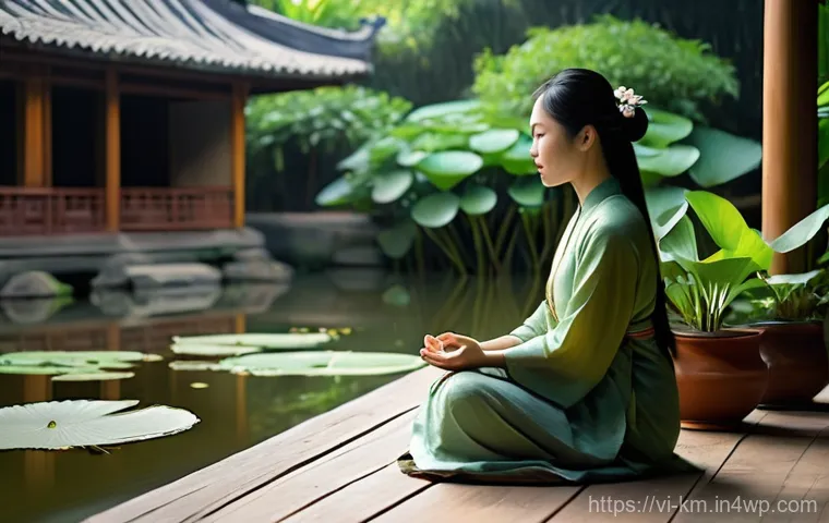 현대에서의 애니미즘 교육의 필요성 - **Prompt 1: Serene Morning Reflection in a Vietnamese Garden**
    "A young Vietnamese woman, in her...